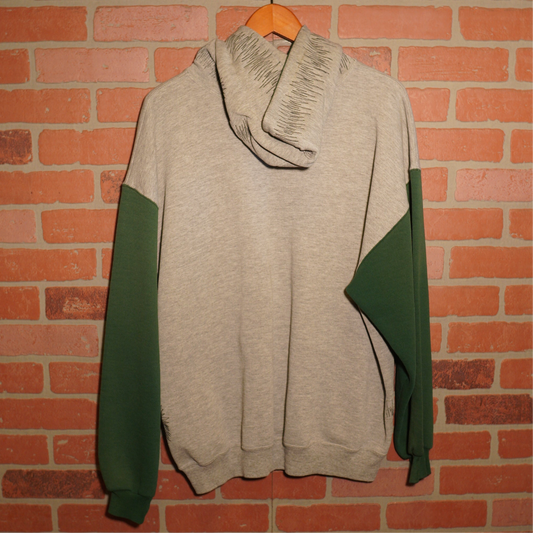 Trevs1of1 1990's Grateful Dead Dancing BearsGrey/Green Russell Hoodie