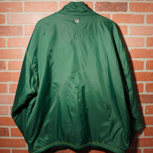 VTG Fila Green/Yellow Zip-Up Track Jacket