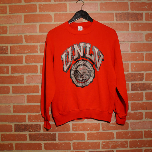 VTG UNLV Crest Logo Red Crewneck