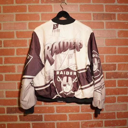 VTG NFL Oakland Raiders Button-Up Jacket