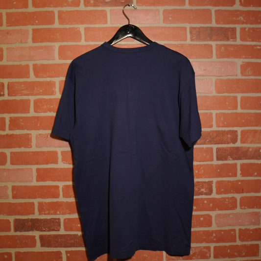 CDG Play Triple Heart Navy Tee