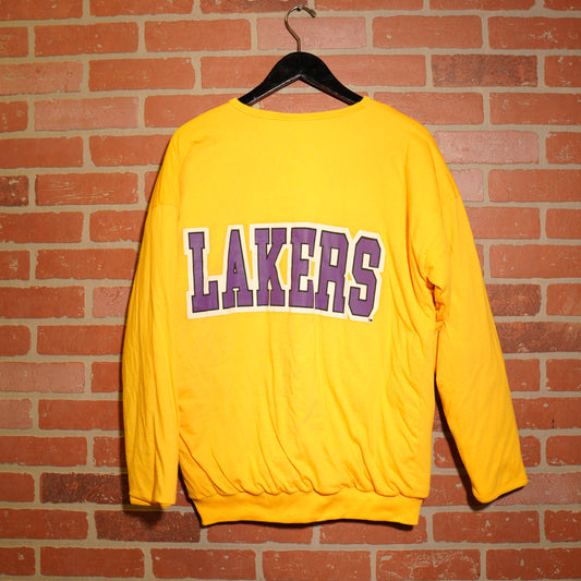 VTG NBA Los Angeles Lakers Reversible Yellow Crewneck