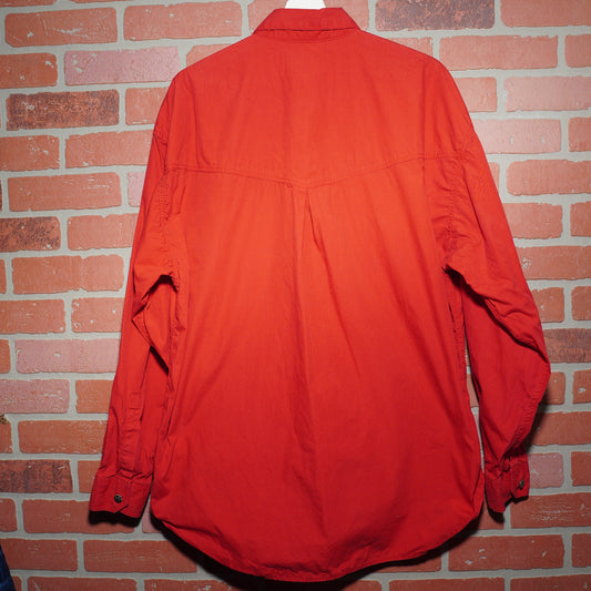 VTG 90's Versace Collection Red Button-Up Shirt