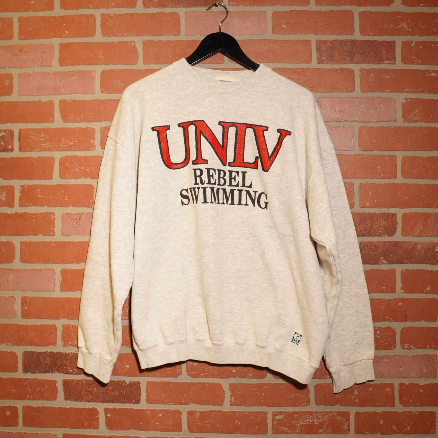 VTG UNLV Rebel Swimming Grey Crewneck