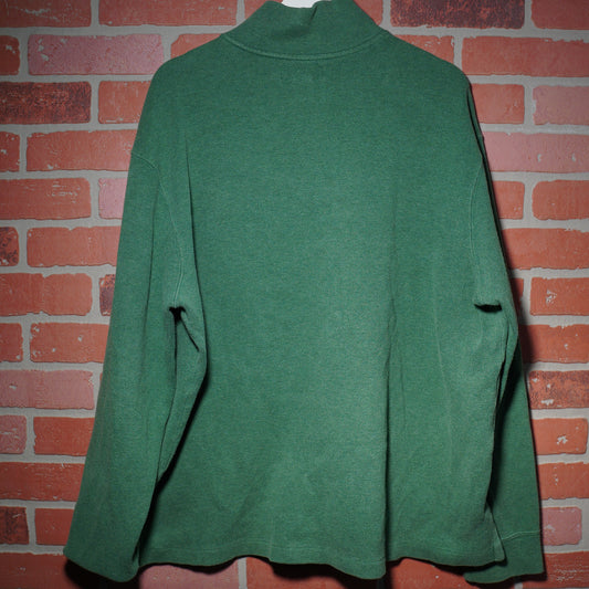 Y2K Polo Ralph Lauren Quarter-Zip Green Sweater