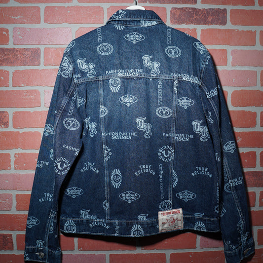 Y2K True Religion AOP Denim Jacket Yesterday's Fits
