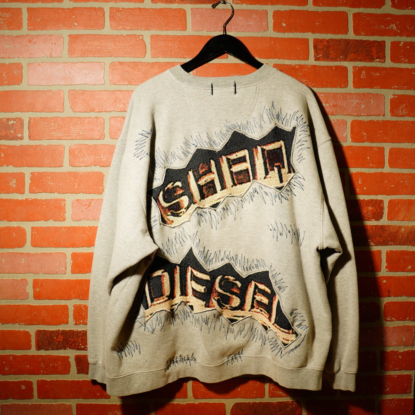 Trev 1of1 Custom Shaq Diesel Stitched Crewneck