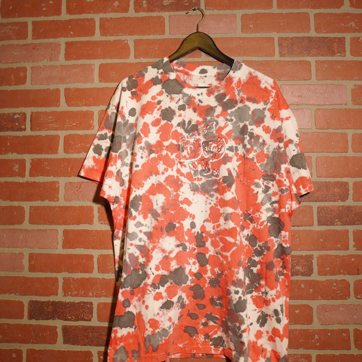Nike Dyed Red/Black Puff Print Tee