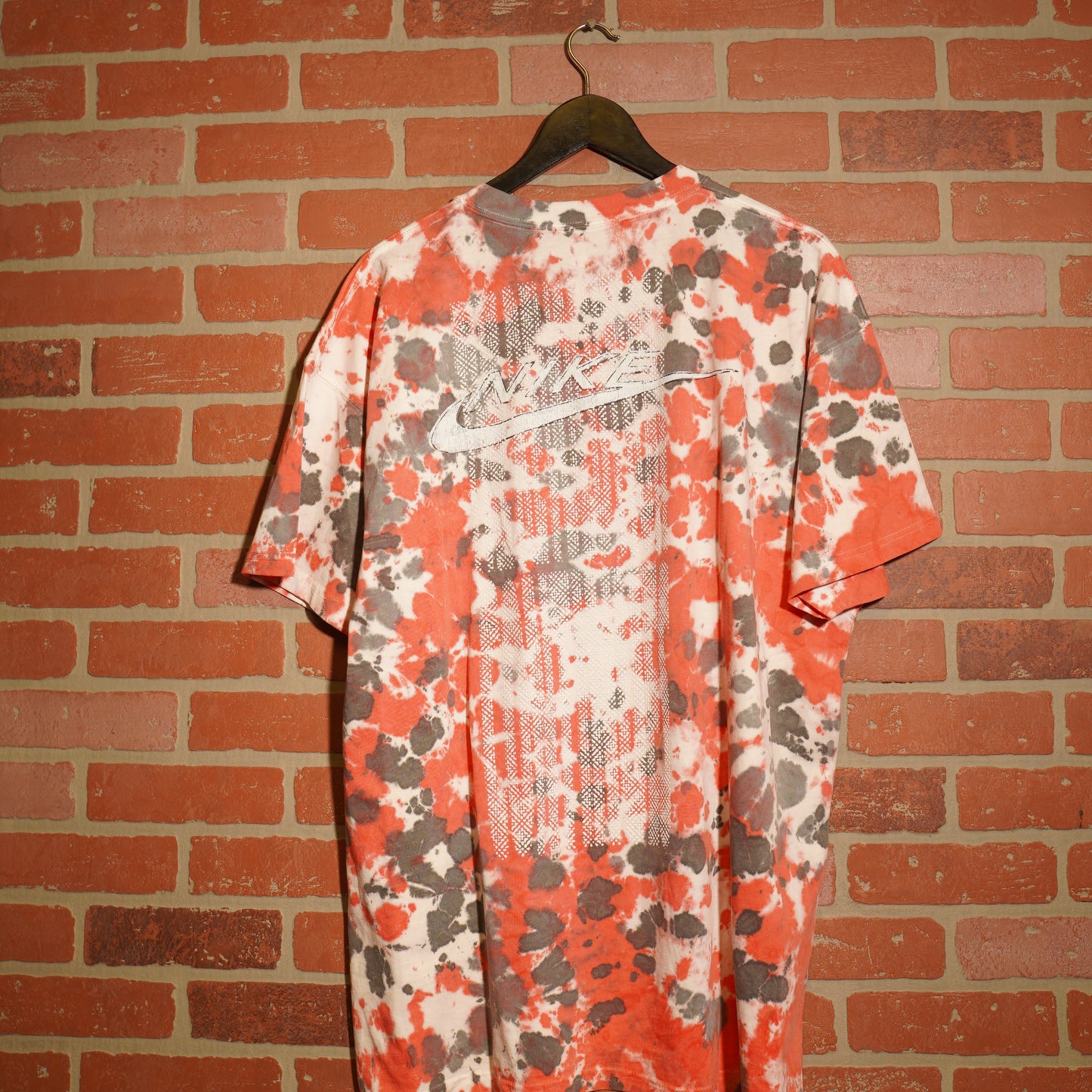 Nike Dyed Red/Black Puff Print Tee