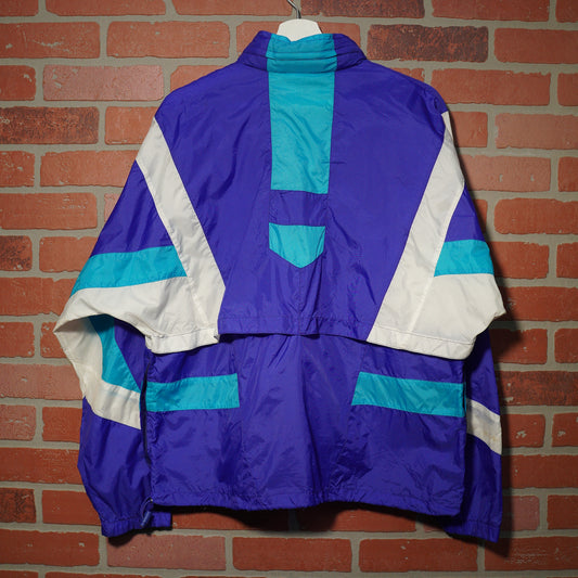 VTG 90's Nike Purple/Teal Zip-Up Windbreaker Jacket