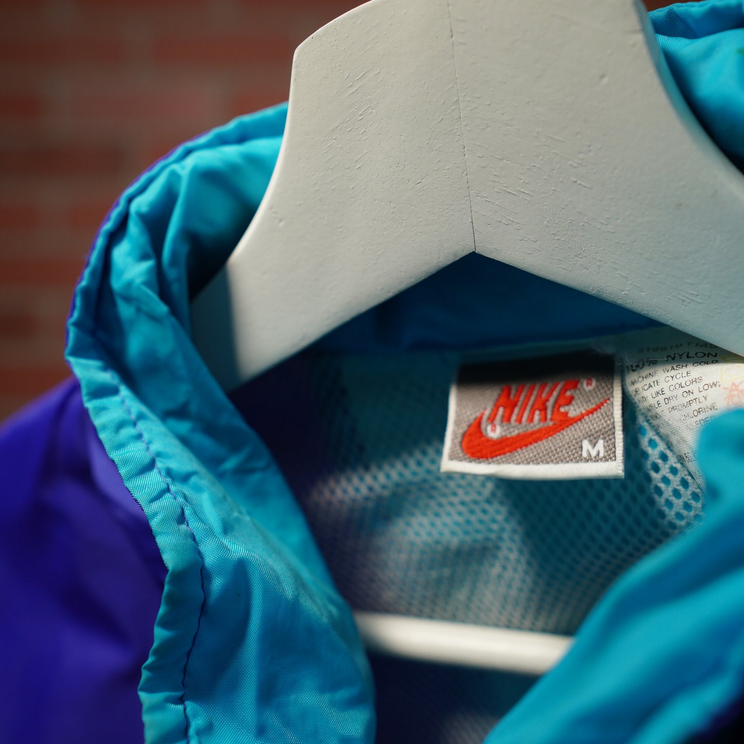 VTG 90's Nike Purple/Teal Zip-Up Windbreaker Jacket