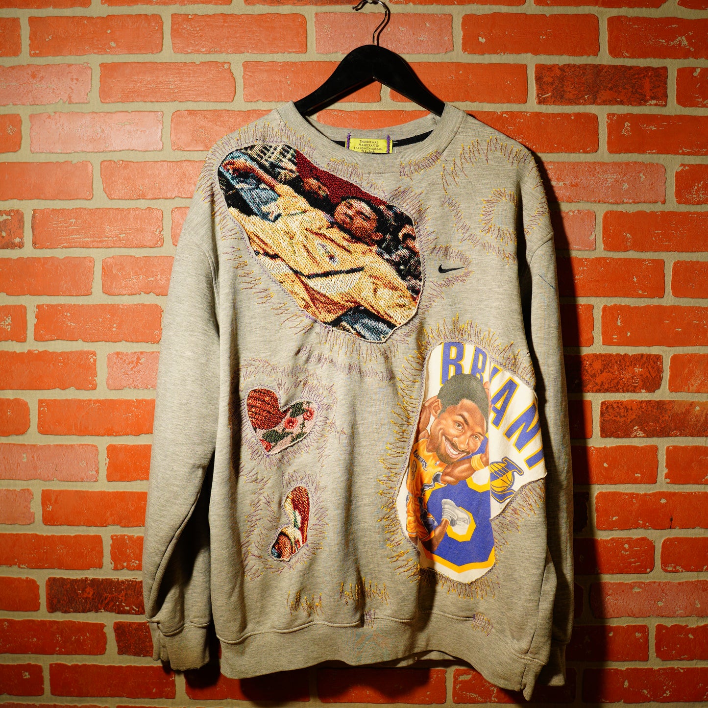 Trev 1of1 Custom Nike Kobe Bryant Grey Crewneck