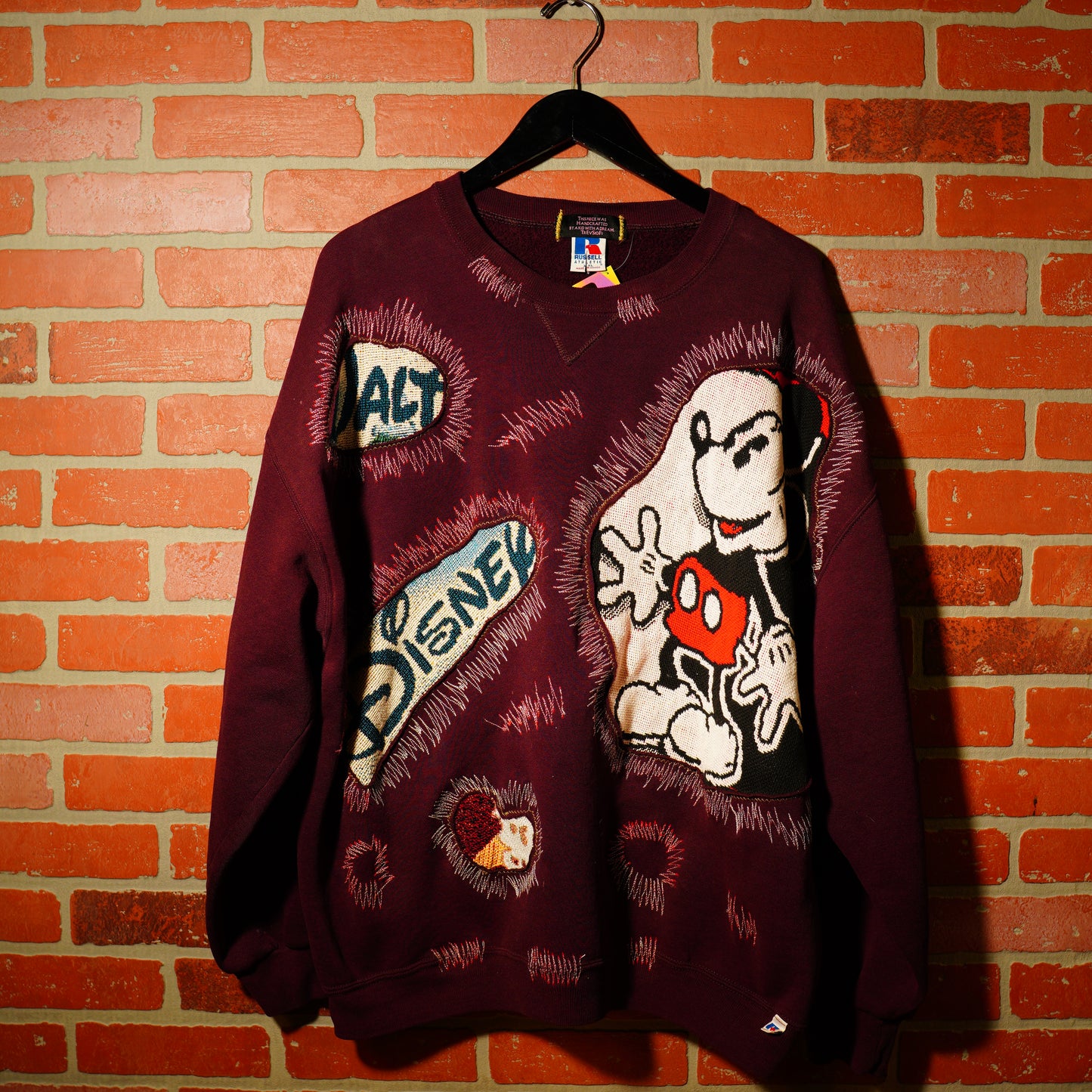 Trev 1of1 Custom Walt Disney Mickey Mouse Crewneck