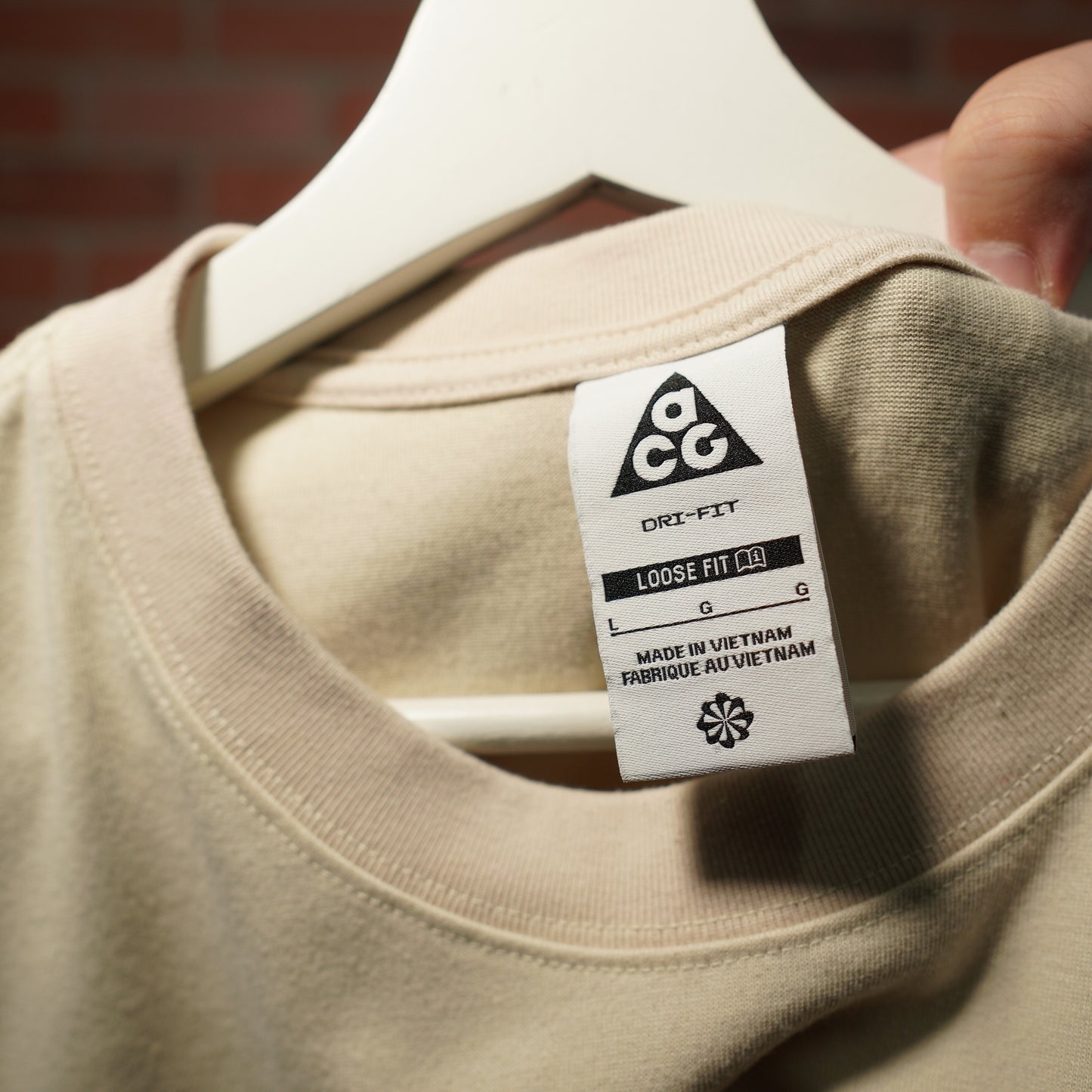 Nike ACG Green Logo Beige Tee