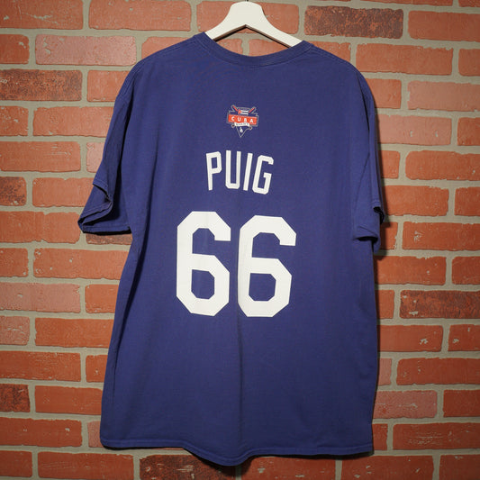 VTG MLB Los Angeles Dodgers Cuba Puig Tee
