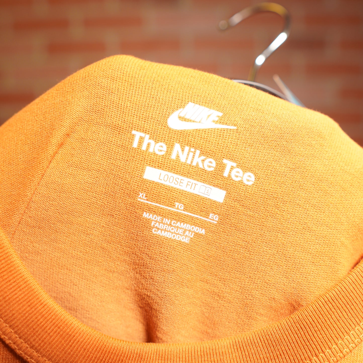 Nike Orange/Blue Fade Center Swoosh Tee
