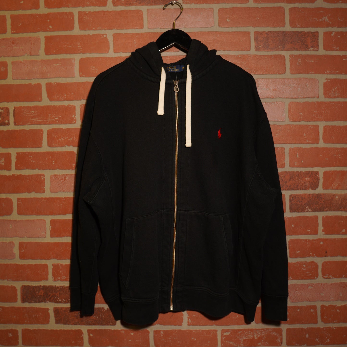 Polo By Ralph Lauren Zip-Up Black Hoodie