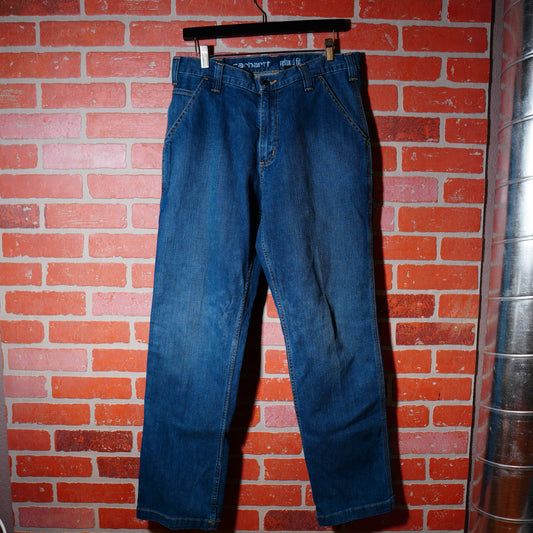 VTG Carhartt Denim Blue Cargo Jeans