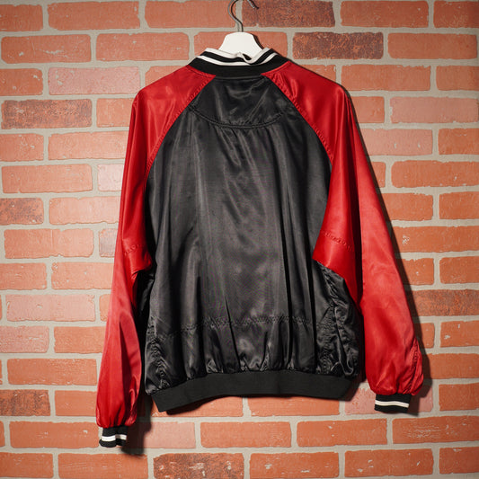 VTG Women's Nike Black/Red Satin Jacket
