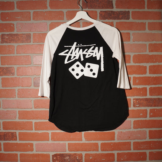 VTG Women's Stussy Cropped Baseball Tee