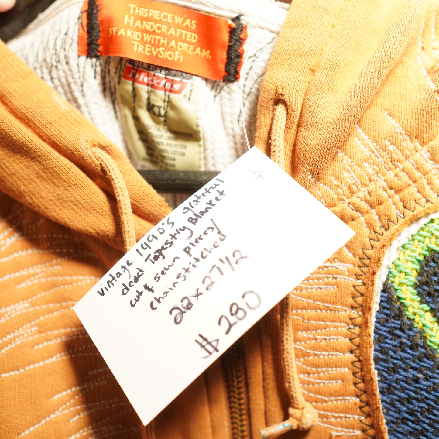 Trevs1of1 Custom Dickies Grateful Dead Zip-Up Jacket