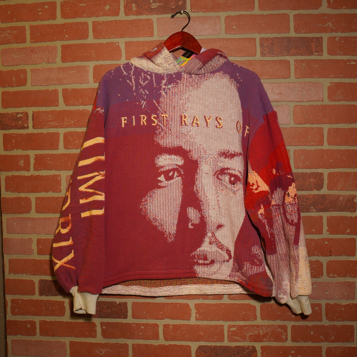 Trevs1of1 Custom Vintage Jimi Hendrix 1997 Promo Blanket Hoodie