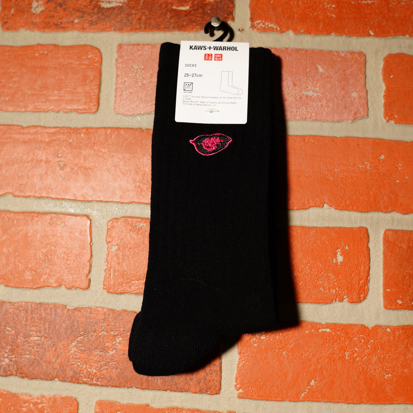 Uniqlo X Kaws X Warhol Black Socks