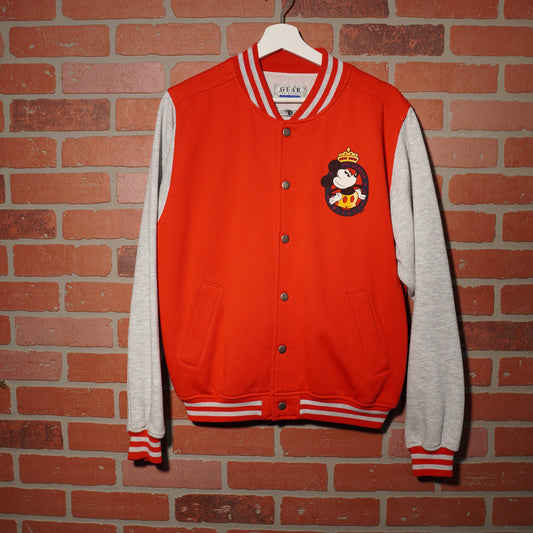VTG Disney Ivy League Mickey Button-Up Varsity Jacket