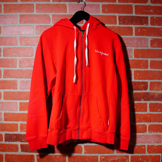 Undefeated Red Zip-Up Hoodie