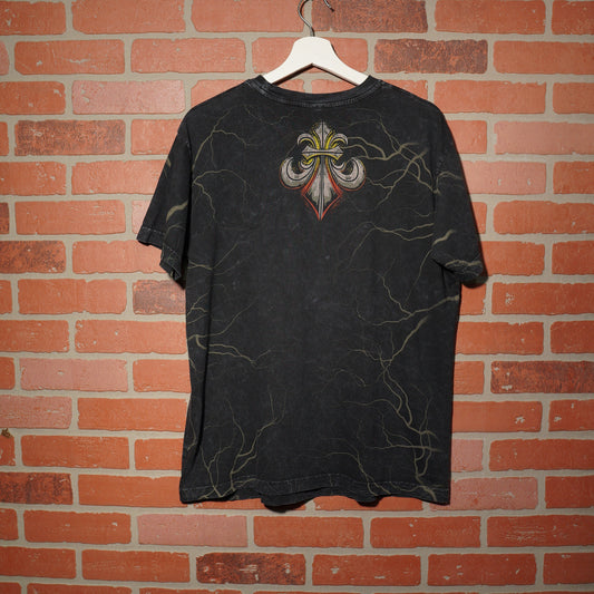 Y2K Affliction Skeleton Ace Of Spades AOP Tee