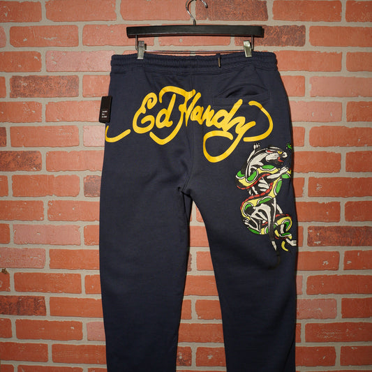 DS Ed Hardy Navy Sweatpants