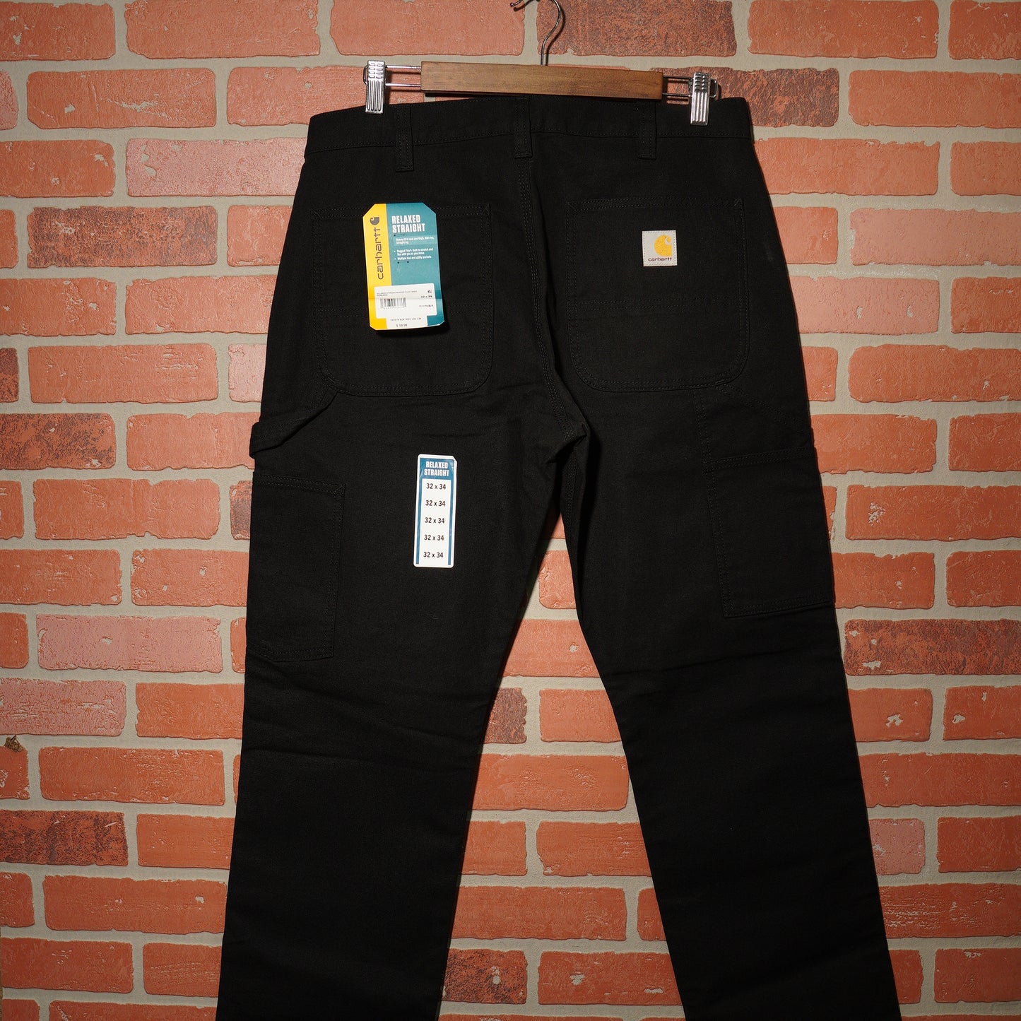 DS Carhartt Relaxed Fit Straight Black Workwear Pants