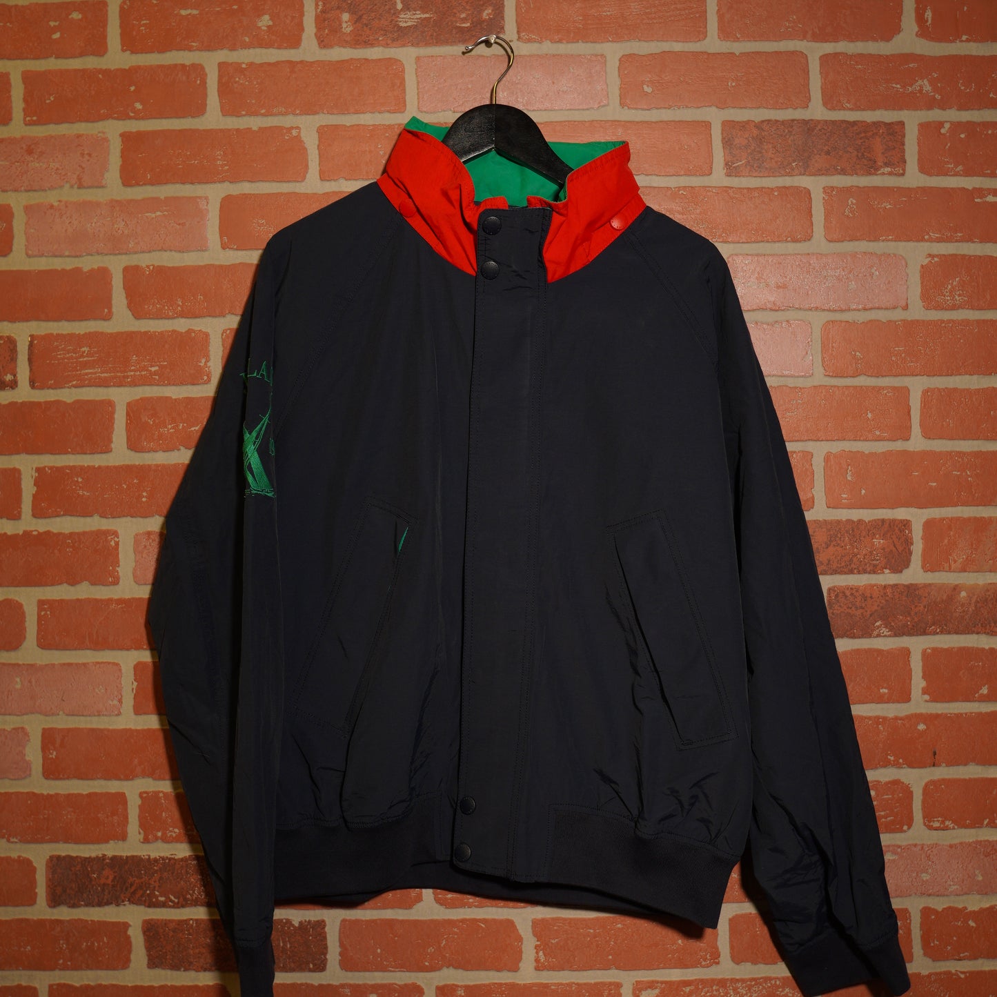 VTG Nautica Navy/Red Zip-Up Shell Jacket