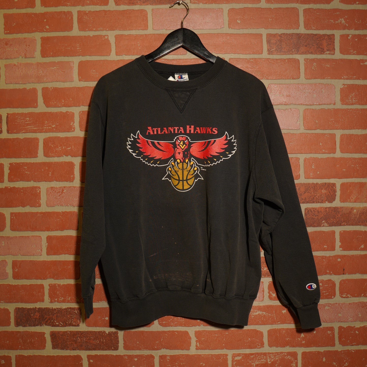 VTG NBA Atlanta Hawks Logo Crewneck