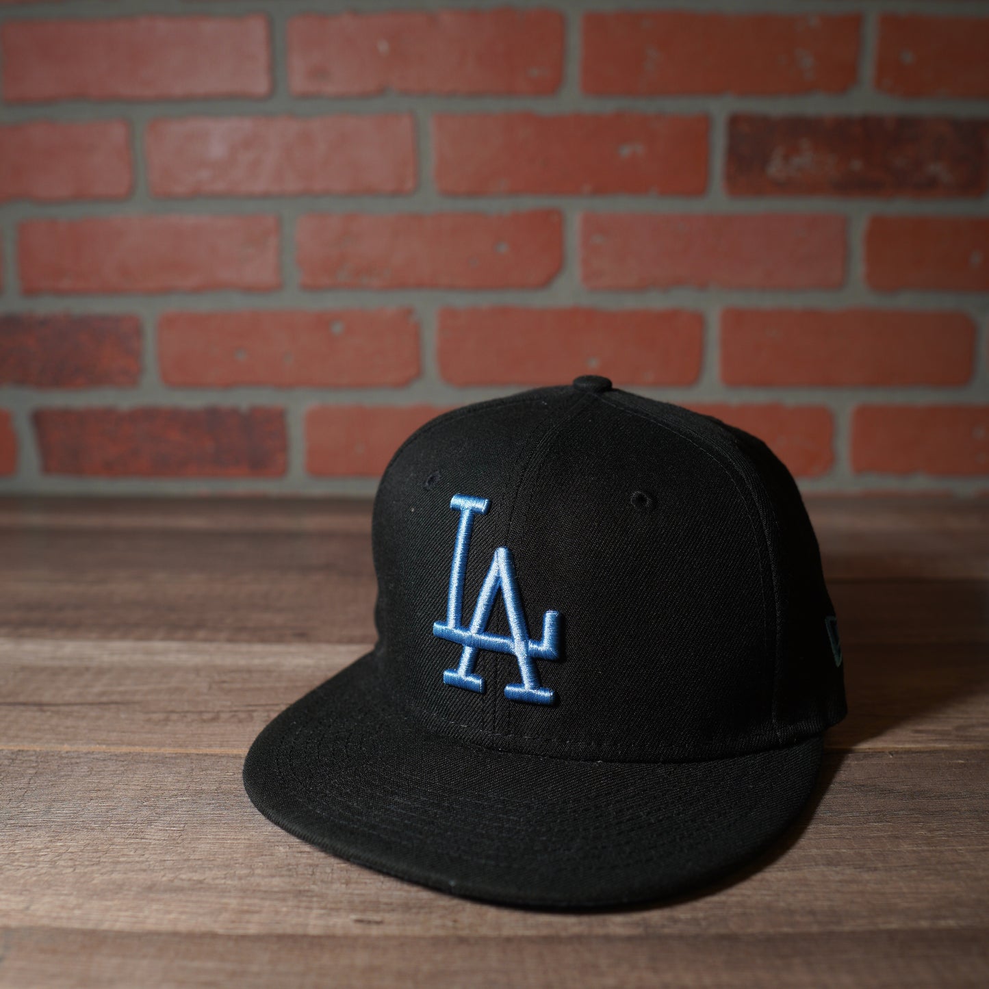 MLB Los Angeles Dodgers Black First World Series Patch Fitted Hat