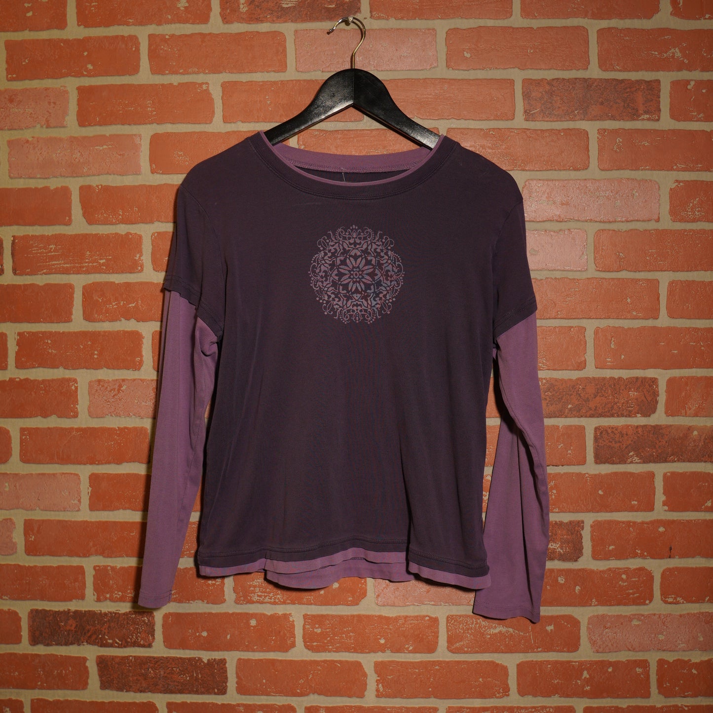 VTG Y2K Women's Double Layer Purple Tee