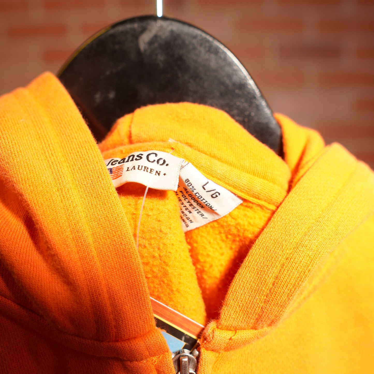 VTG Y2K Youth Polo Co. Orange Zip-Up Jacket