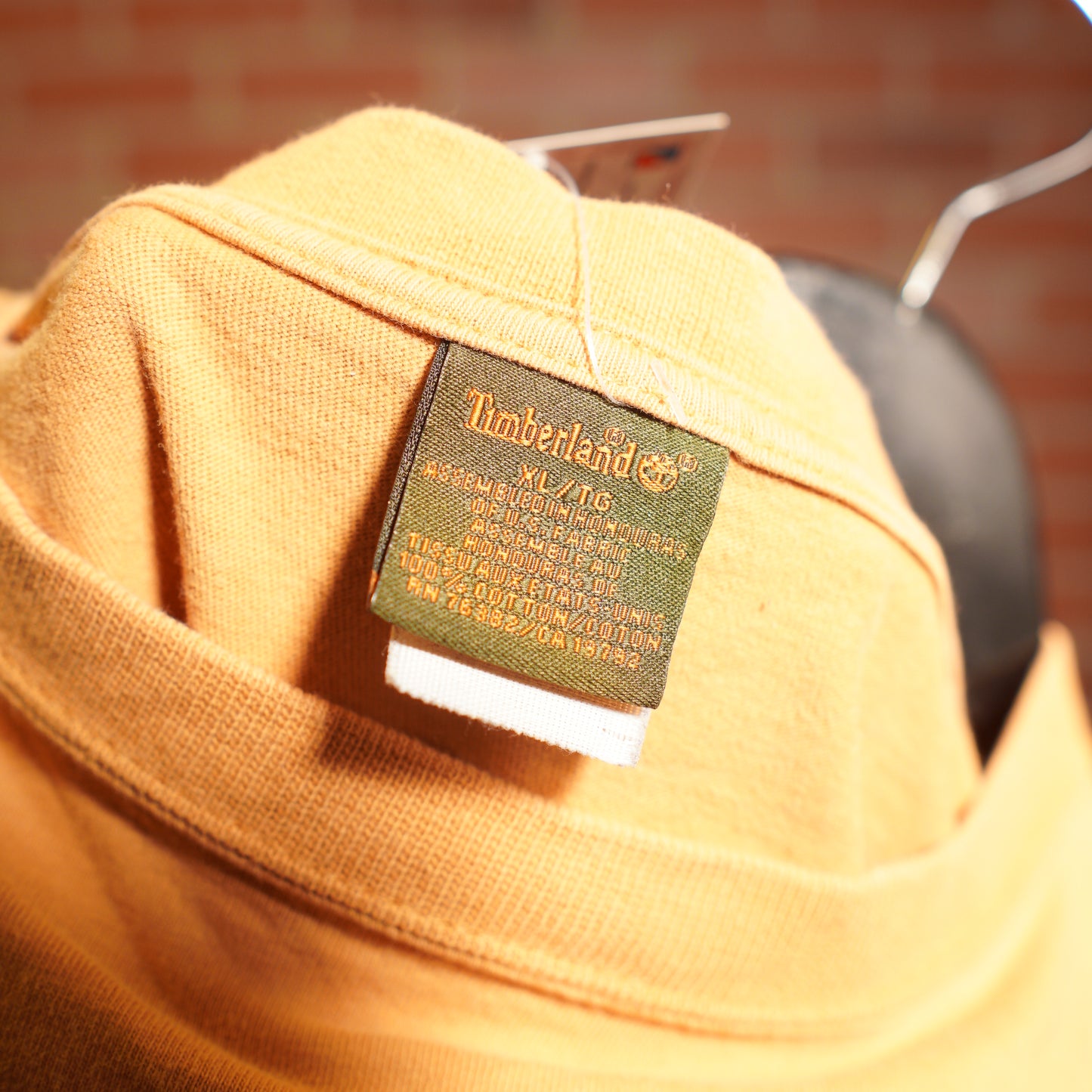 VTG Y2K Timberland L/S Orange Tee