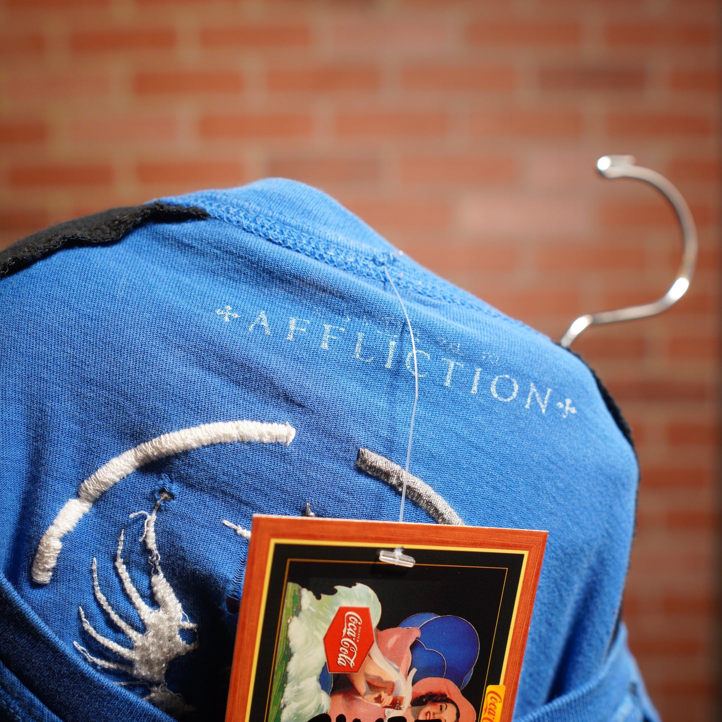 VTG Y2K Affliction Standard Blue L/S Logo Tee