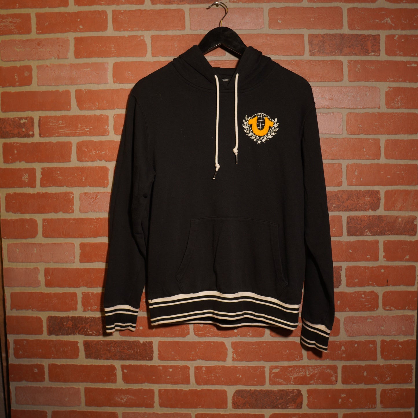 VTG Y2K True Religion Black Logo Hoodie