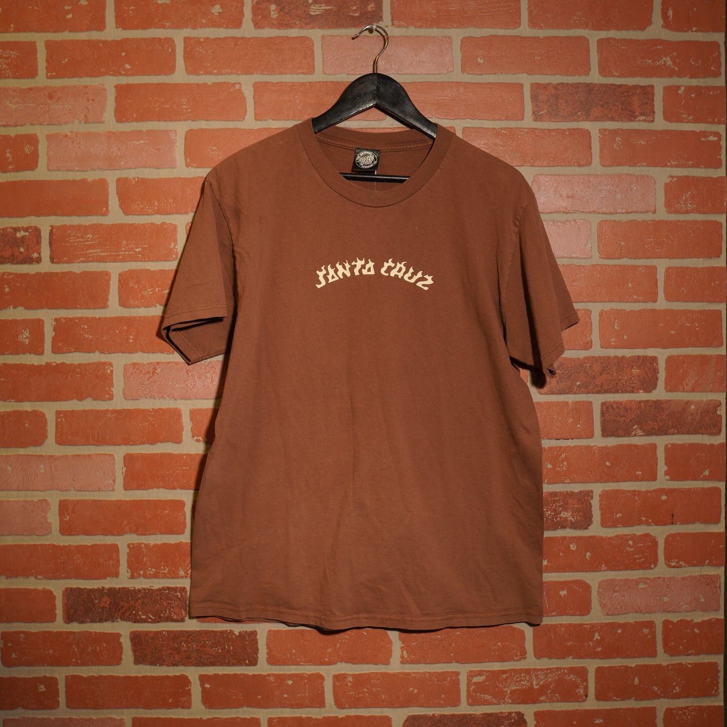 VTG Y2K Santa Cruz Brown Flame Logo Tee