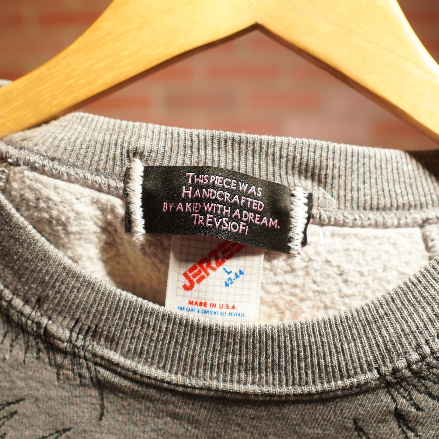 Trevs 1of1 Disney Mickey Mouse Grey Crewneck