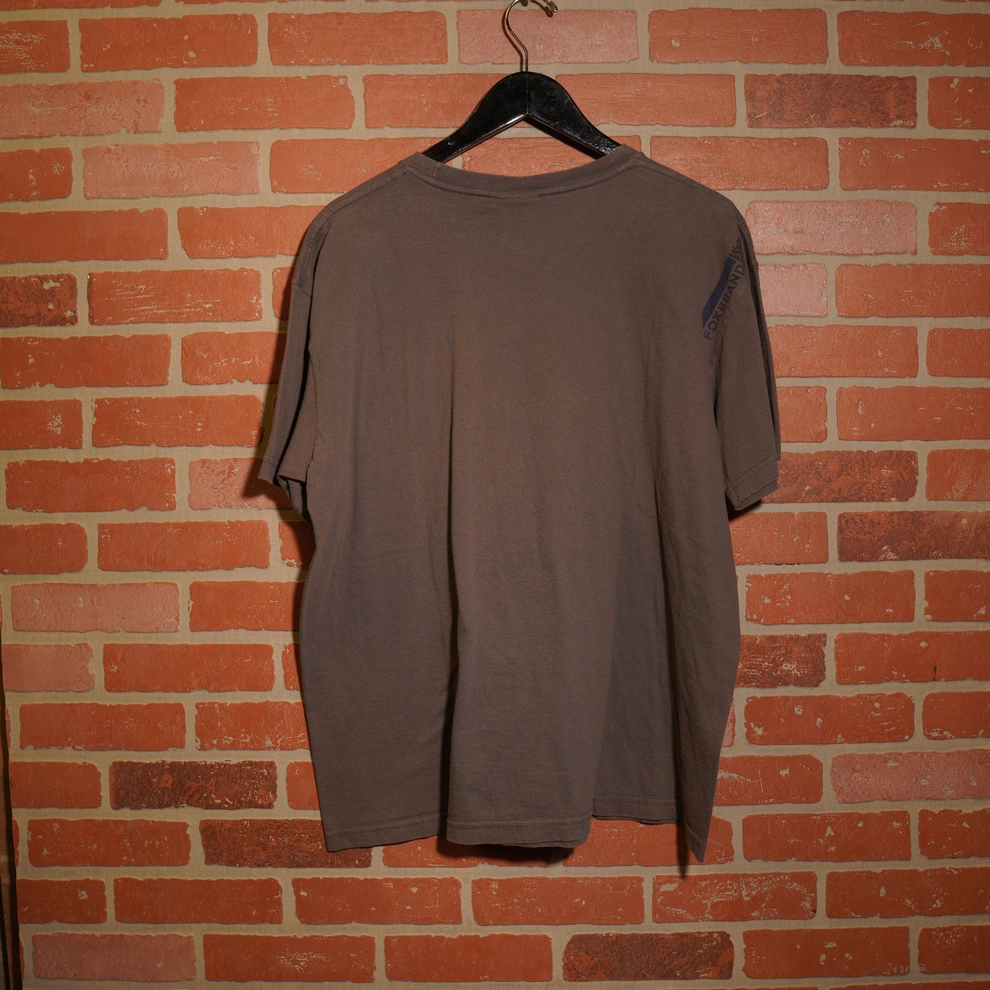 VTG Y2K Fox Racing Dark Brown Logo Tee