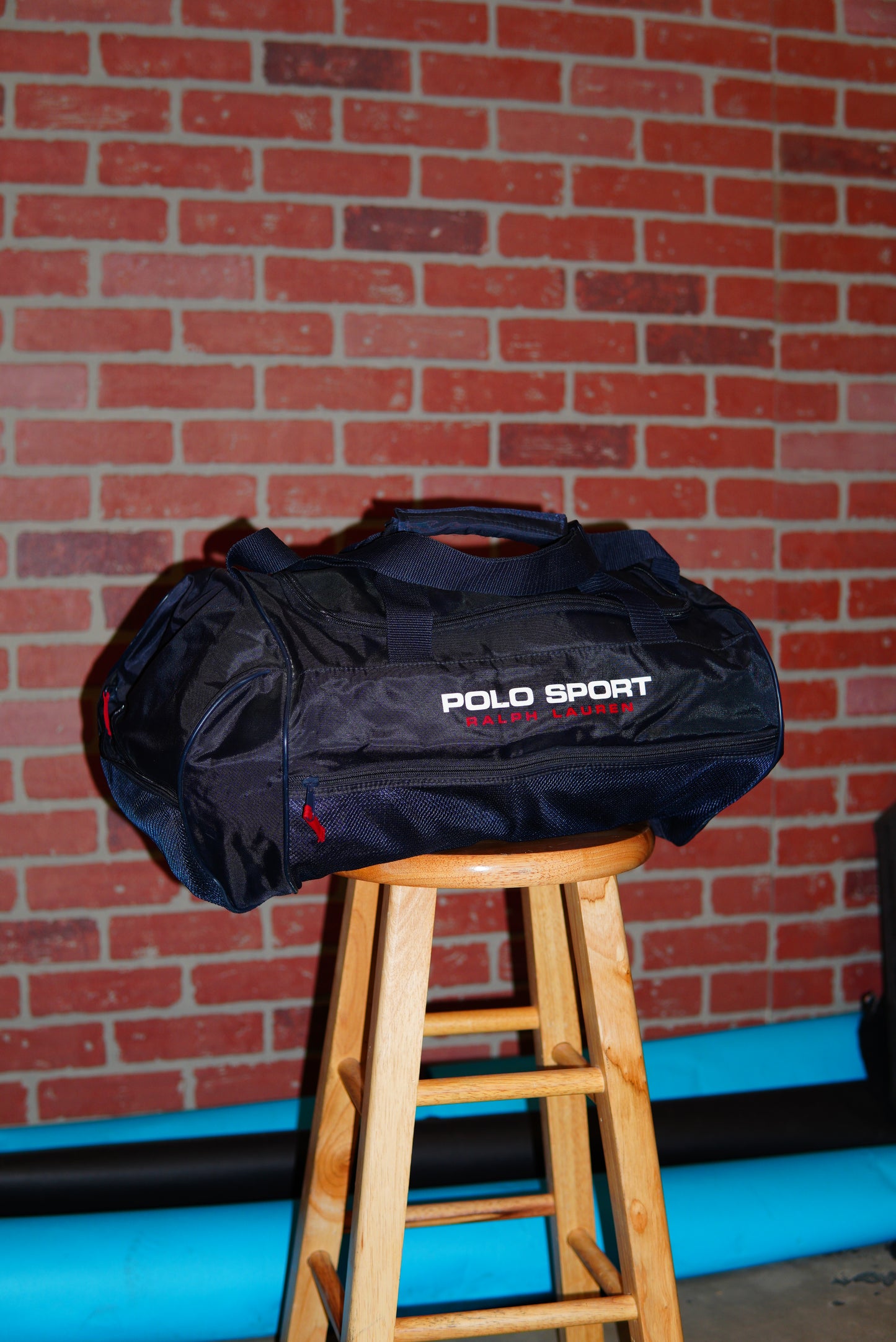 VTG Polo Sport Ralph Lauren Dark Blue Nylon Duffle Bag