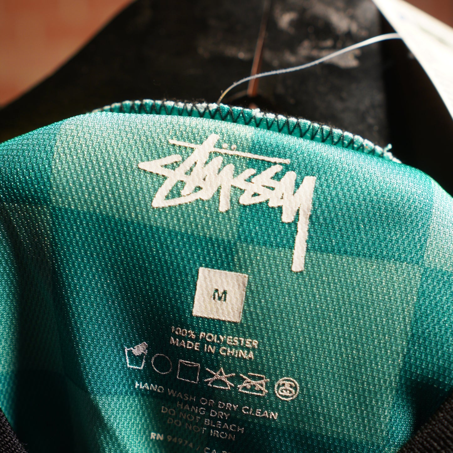 Stussy Checkerboard Teal Soccer Jersey