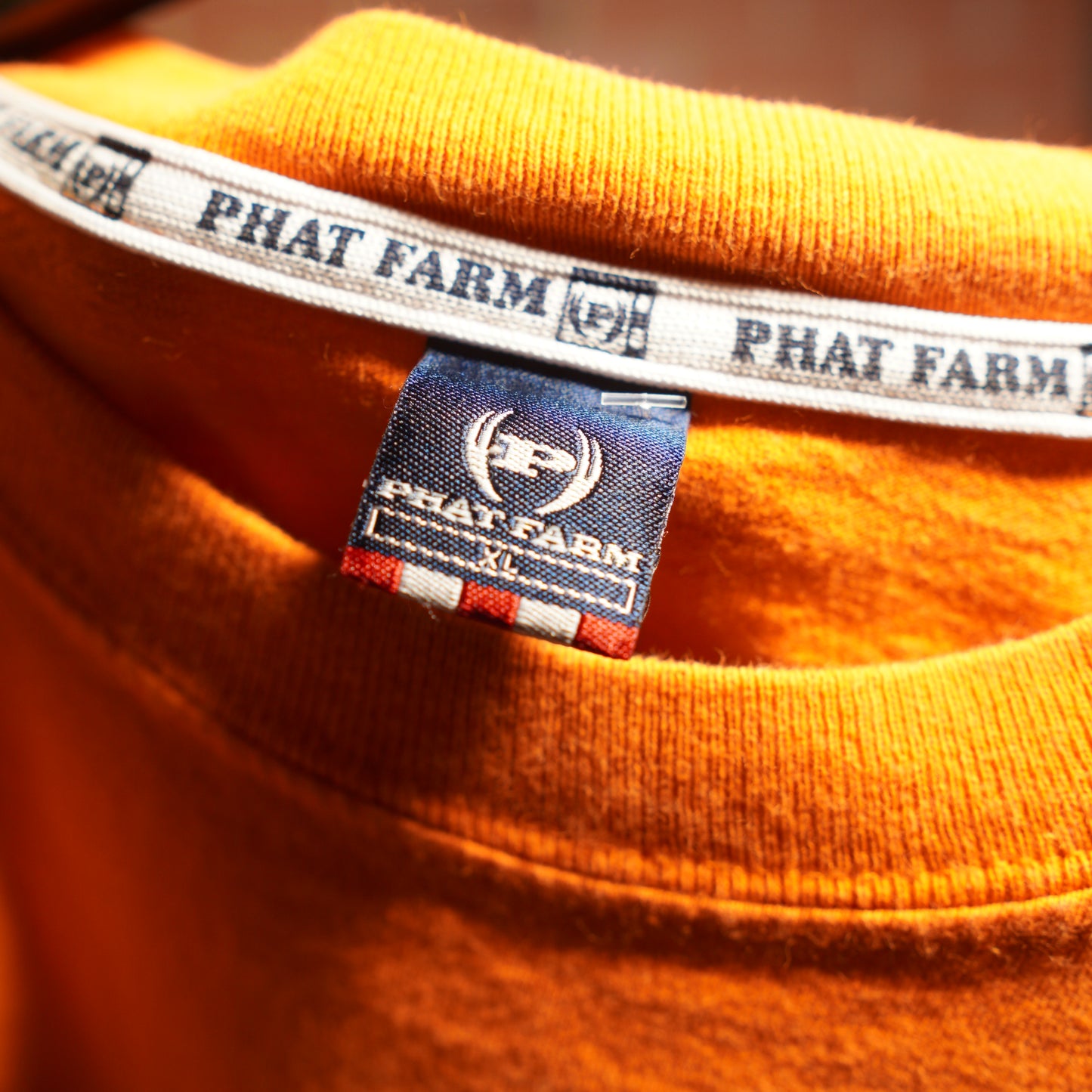 VTG Y2K Phat Farm Orange Logo Tee