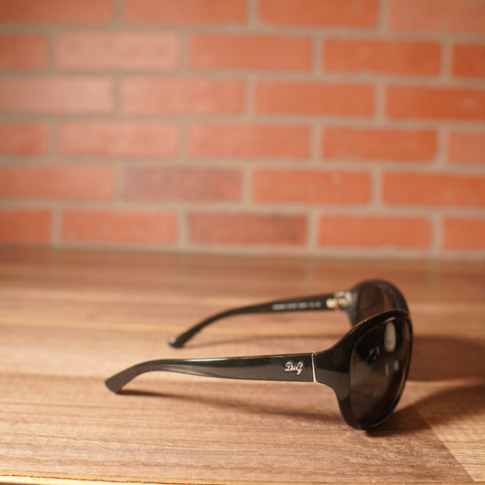 Dolce & Gabbana Black Round Sunglasses
