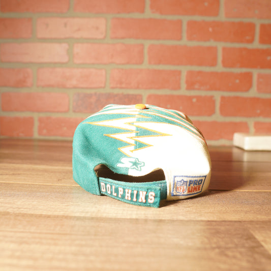 VTG NFL Miami Dolphins Shockwave Snapback Hat