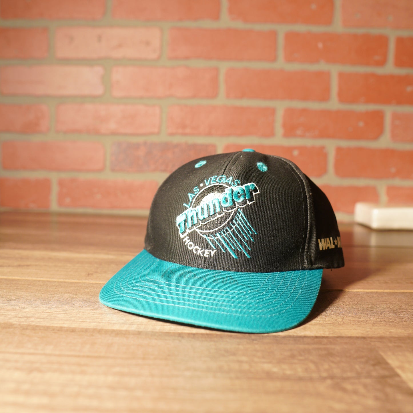 VTG Las Vegas Thunder Hockey Boom Boom Signed Snapback Hat