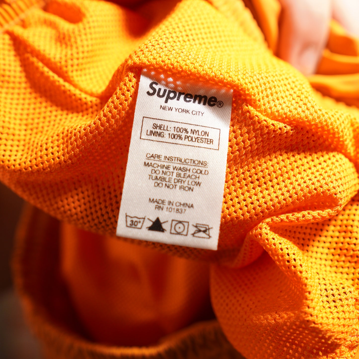 Supreme Orange Swim Trunks